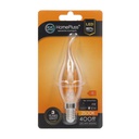 Lámpara LED vela soplo de viento filamento Gold 4W E14 2500K - 12u caja exp