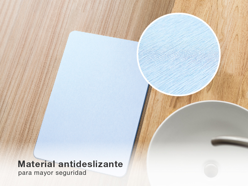 Alfombra de baño de secado rápido de diatomita Azul