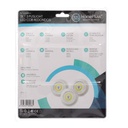 Pack 3 Push-light LED COB redondo 80lm