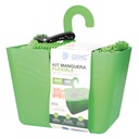 Kit manguera flexible tipo serpiente 10M - 30M + cesta con gancho