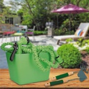Kit manguera flexible tipo serpiente 10M - 30M + cesta con gancho