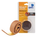 Rollo de fieltro adhesivo muebles 25mmx1M - Marron