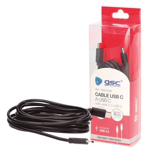 Cable USB Tipo C 2.0 a USB Tipo C - 3M