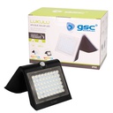 Aplique solar LED Lukulu con sensor de movimiento y crepuscular 4W 3000K Negro