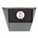 Aplique solar LED Jankia 2x2W 4200K Negro