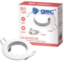 Aro fijo redondo empotrable Chandur Blanco