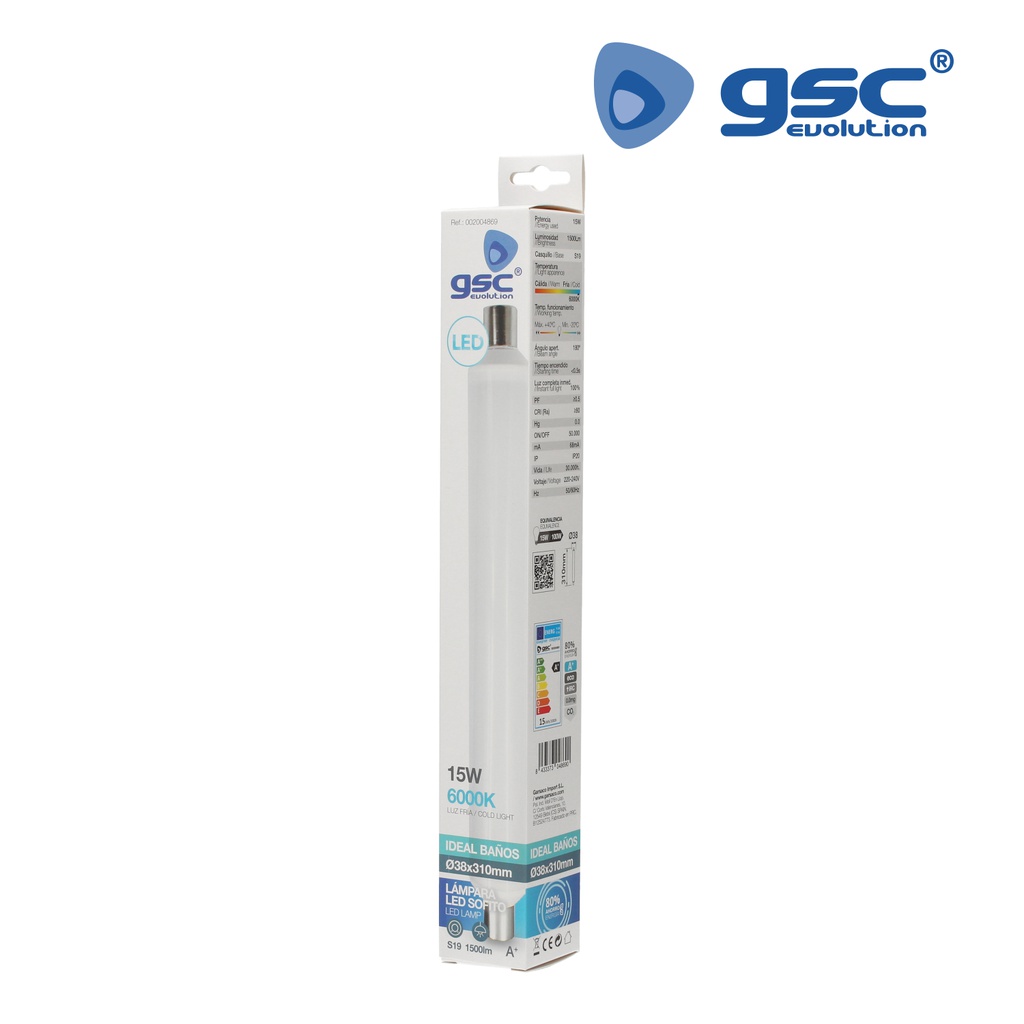 Lampara sofito LED 15W S19 6000K