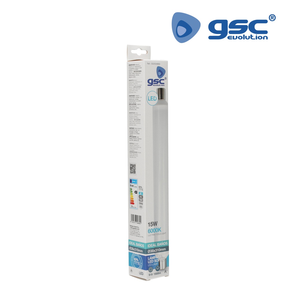 Lampara sofito LED 15W S19 6000K