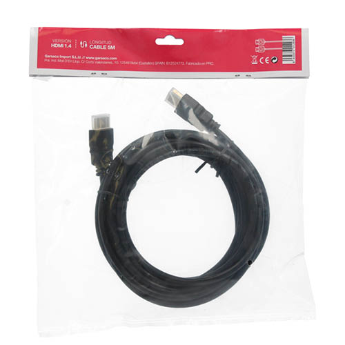 Cable conexión HDMI a HDMI  Negro 1.4 / 5M