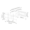 Soporte de TV pared con brazo extra largo 43" - 80"