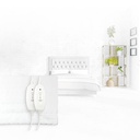 Calentador de cama eléctrico doble 160x140cm 2x60W Blanca