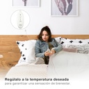 Calentador de cama eléctrico doble 160x140cm 2x60W Blanca