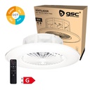 Ventilador de techo Box Fan con mando 22' CCT regulable Blanco