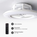 Ventilador de techo Box Fan con mando 22' CCT regulable Blanco