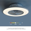 Ventilador de techo Box Fan con mando 22' CCT regulable Blanco