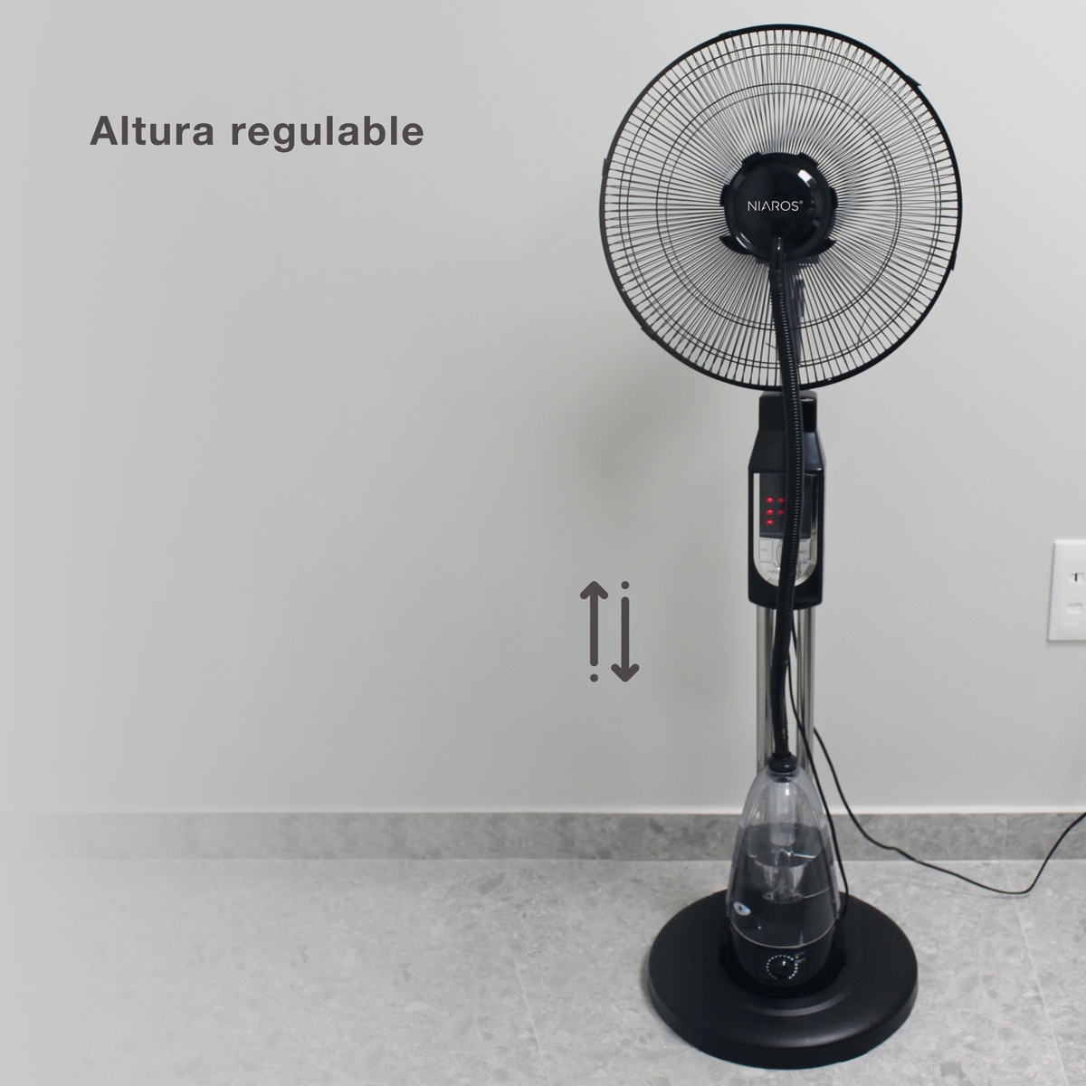 Ventilador vaporizador de pie 43cm 70W