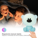 Luz de noche infantil LED Osito 2,5W Azul