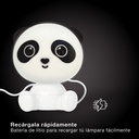 Luz de noche infantil LED Panda 2,5W RGB + luz día batería recargable Blanco