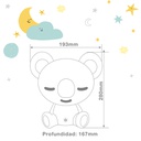 Luz de noche infantil LED Koala 2,5W RGB + luz día batería recargable Blanco