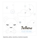 Luz de noche infantil LED Koala 2,5W RGB + luz día batería recargable Blanco