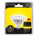 Bombilla LED dicroica cristal 38º 5W MR16 4200K - 12u caja exp