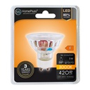 Bombilla LED dicroica cristal 38º 5W GU10 3000K - 12u caja exp