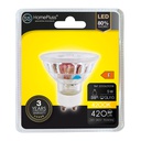 Bombilla LED dicroica cristal 38º 5W GU10 4200K - 12u caja exp