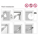 Mosquitera con velcro para ventanas 130x150cm