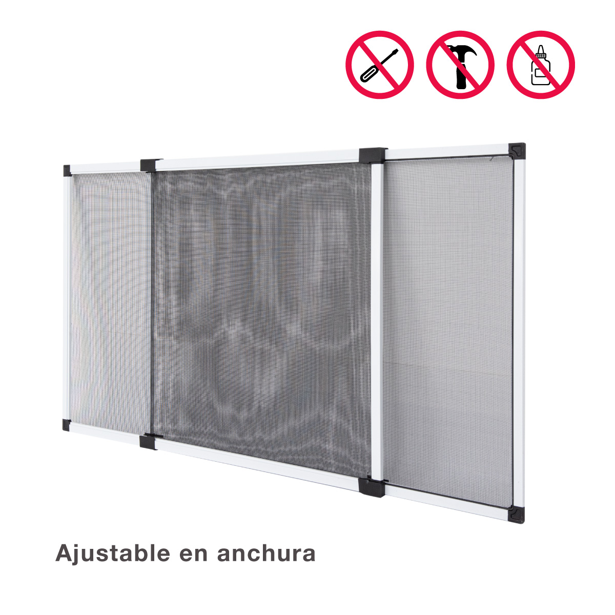 Mosquitera extensible para ventanas 50x70cm