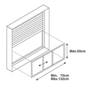 Mosquitera extensible para ventanas 50x70cm - 5u caja