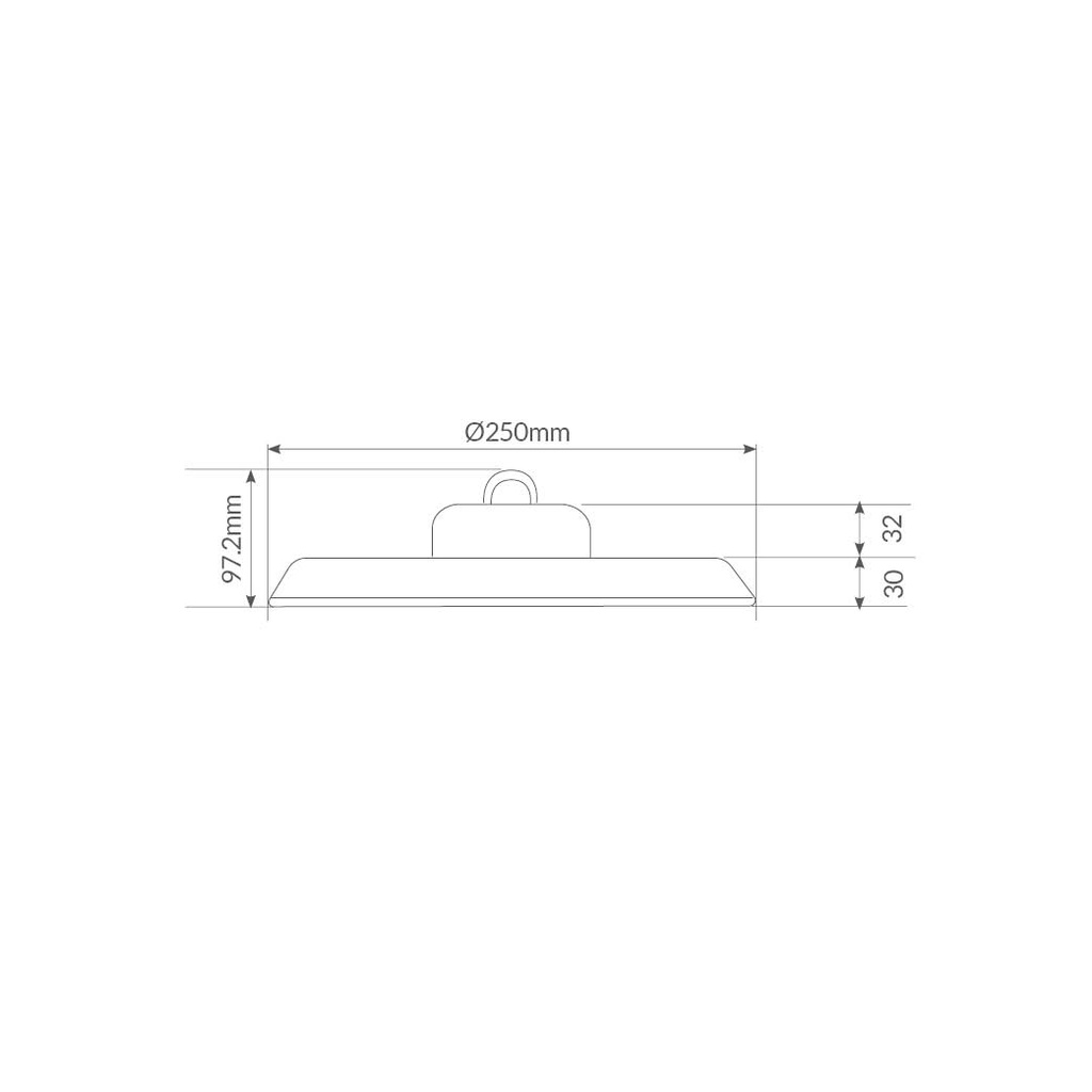 Campana industrial LED Titas 100W 90º 4000K