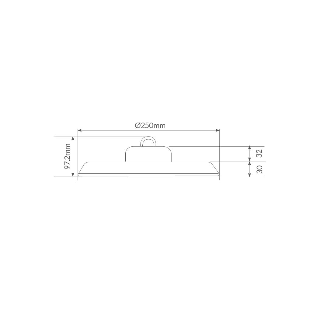 Campana industrial LED Titas 100W 90º 4000K