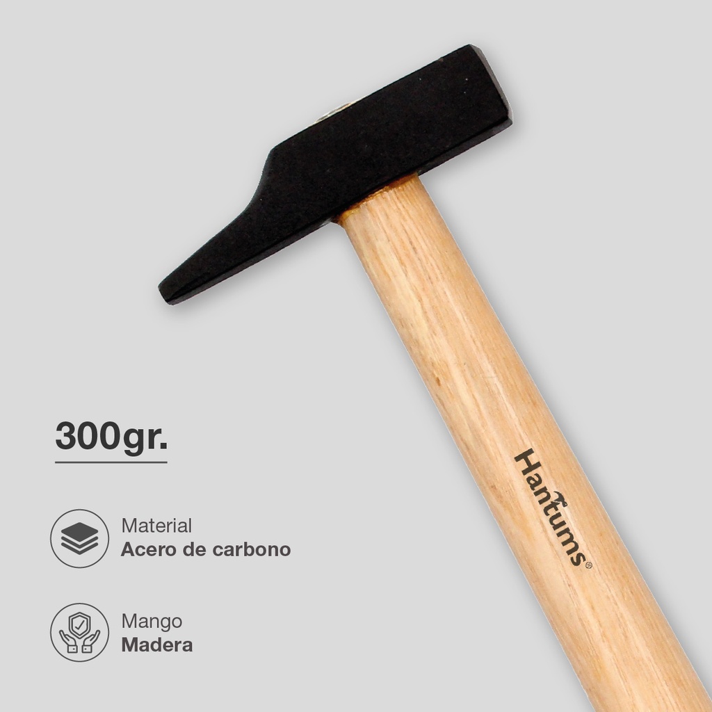 Martillo carpintero con mango de madera 25mm