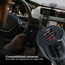 Cargador mechero coche 2 USB QC3.0 + 2.4A