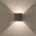 Bañador pared LED Pinda cuadrado apertura de luz regulable 7W 3000 - 4000 - 6000K Gris antracita