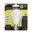 Bombilla LED esférica 7,5W E14 4200K - 12u caja exp