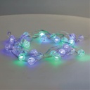 Guirnalda de bolas LED 3M con USB + mando 24 funciones RGB IP44