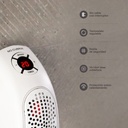 Mini calefactor sin cable Bardei Máx. 400W Blanco