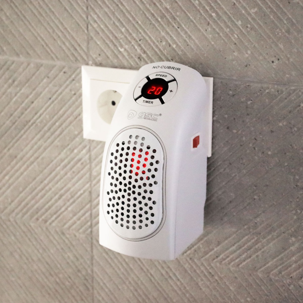 Mini calefactor sin cable Bardei Máx. 400W Blanco