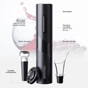 Set sacacorchos automático con tapón de vacío y servidor de vino