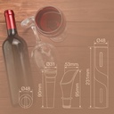 Set sacacorchos automático con tapón de vacío y servidor de vino