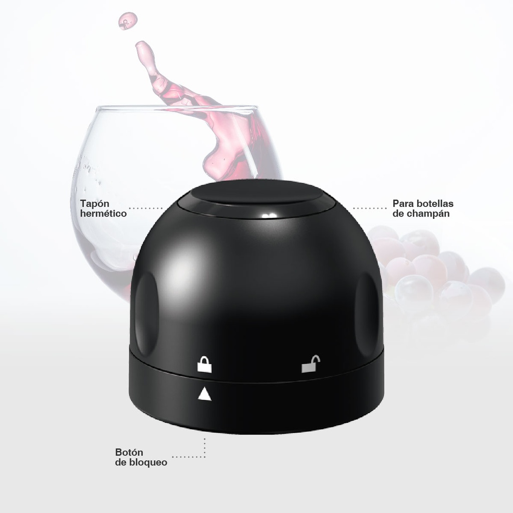 Tapón hermético para champán