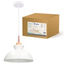 Lámpara de techo colgante Serie Sompara E27 Ø280mm Blanco