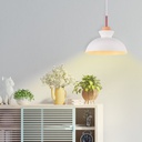 Lámpara de techo colgante Serie Sompara E27 Ø280mm Blanco