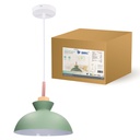 Lámpara de techo colgante Serie Sompara E27 Ø280mm Verde