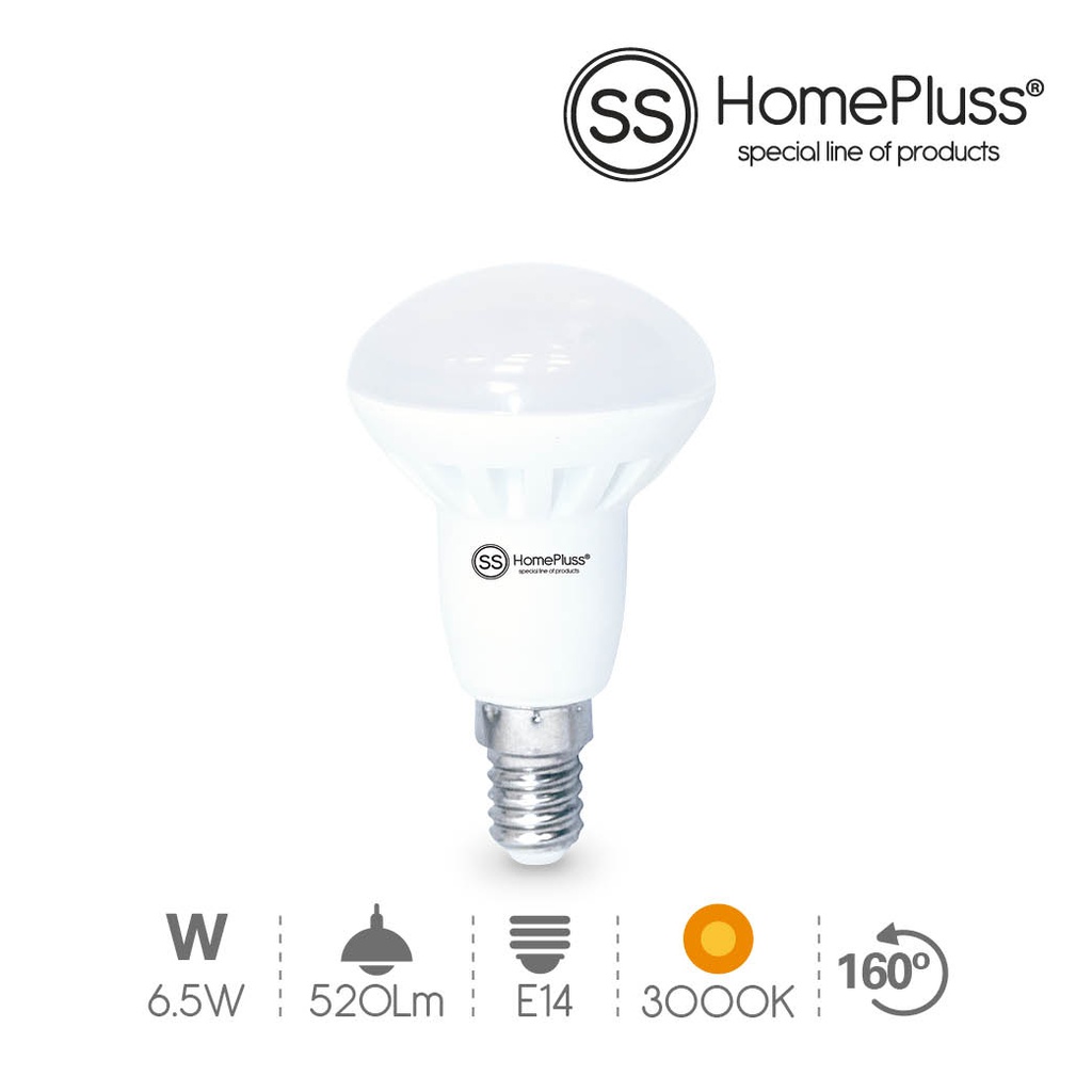 Lampara reflectora R50 6.5W E14 3000K -12u caja ex