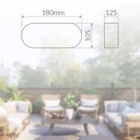 Aplique ovalado plástico rejilla metálica, E27 60W Blanco