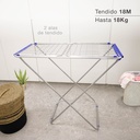 Tendedero plegable Manma 2 alas de aluminio 176x55x92cm