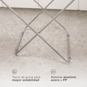Tendedero plegable Manma 2 alas de aluminio 176x55x92cm