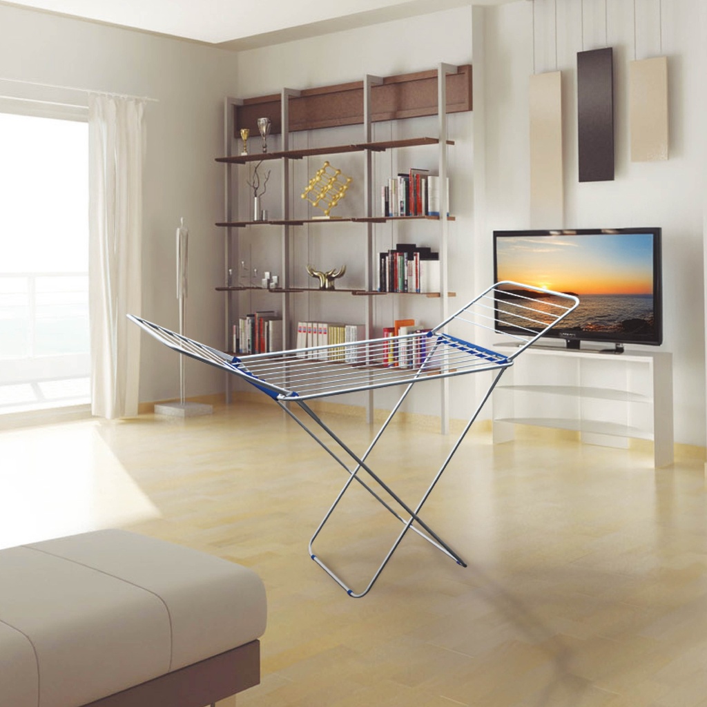 Tendedero plegable Manma 2 alas de aluminio 176x55x92cm